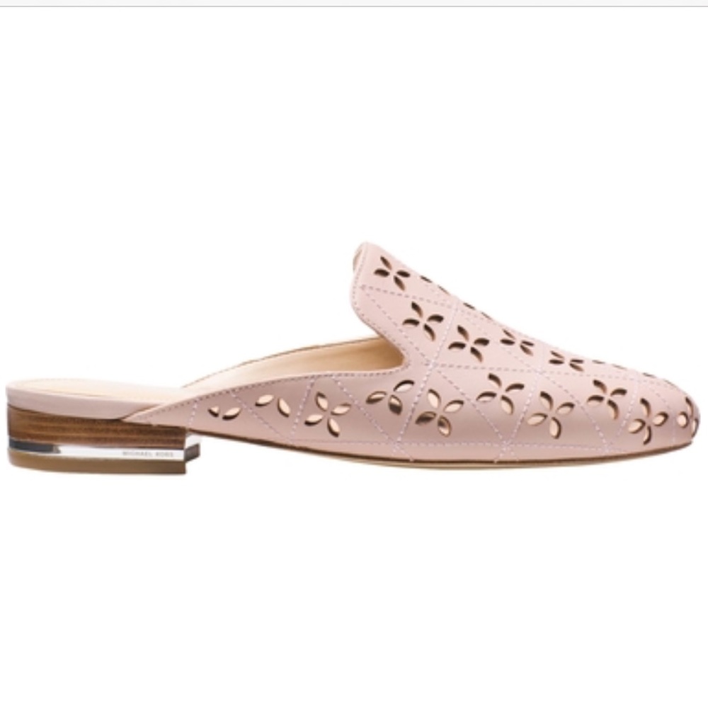 NIB Michael Kors Natasha Slide Lasered Leather